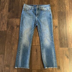 NYDJ Marilyn Ankle Jeans, frayed hem, size 12, great condition